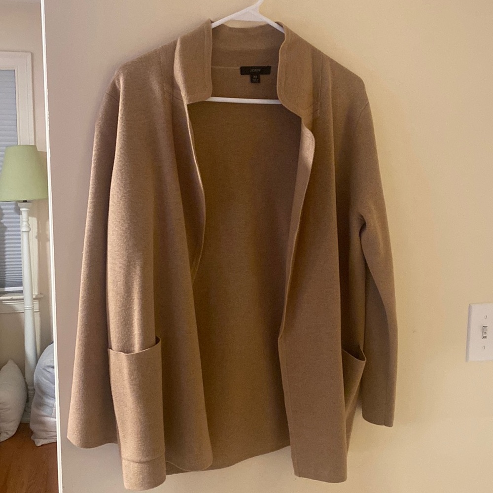 Beige J crew sweater / light jacket